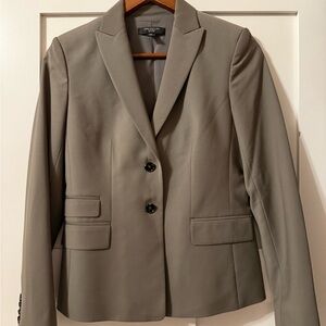 Vintage Wool Ann Taylor Women's Gray Blazer